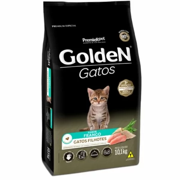 ração golden gatos filhotes sabor frango