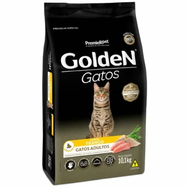 ração golden gatos adulto frango