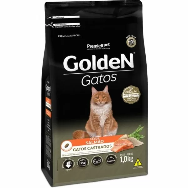 ração golden gatos castrados