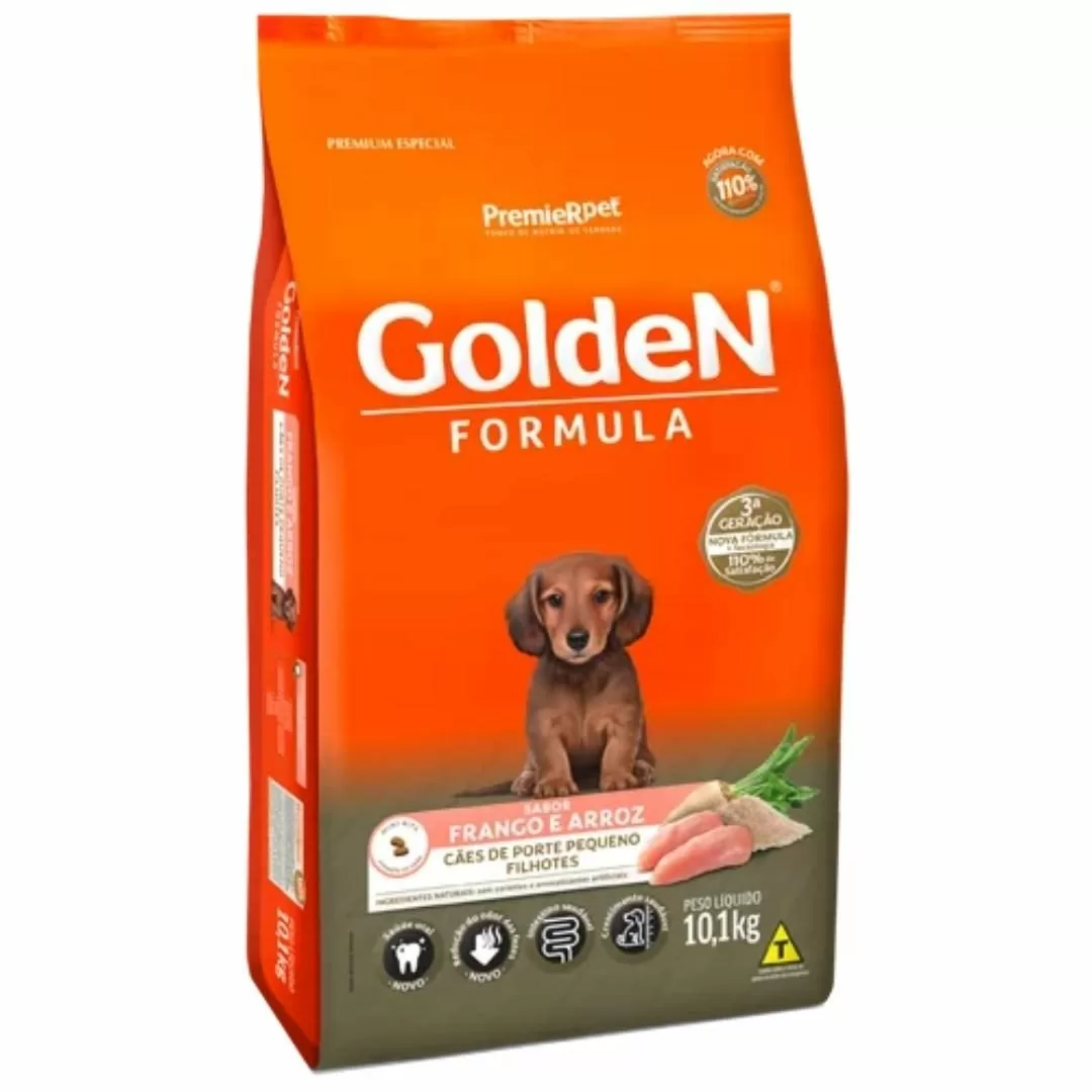 Golden Formula Cães Filhotes Porte Pequeno Frango & Arroz