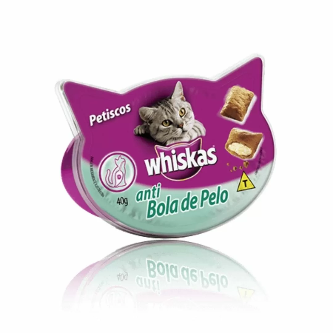 Petisco para Gato WHISKAS Anti Bola de Pelo