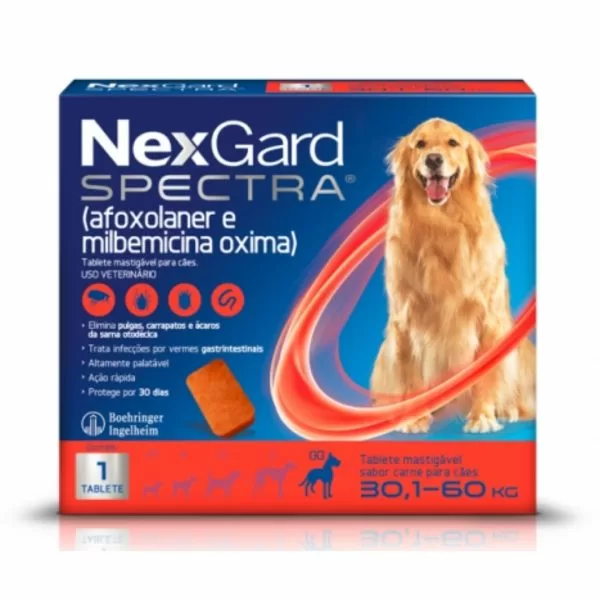 Nexgard sabor carne cães enormes