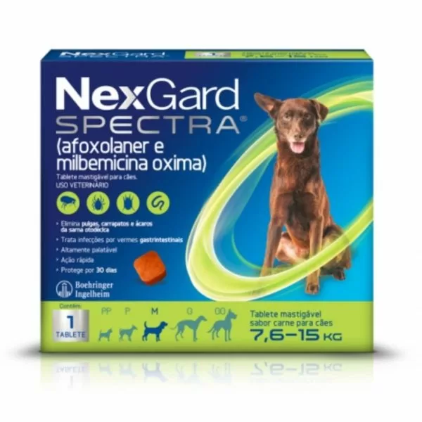 Nexgard sabor carne cães médios